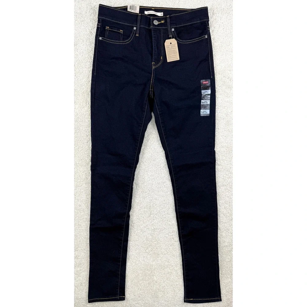 Women's LEVI'S 311 Shaping Skinny 6L (28x32) Jeans Dark Wash Mid Rise #1668